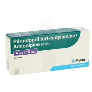 Perindopril Tert-butylamine/amlodipine Viatris 4 Mg/10 Mg, Comprimé