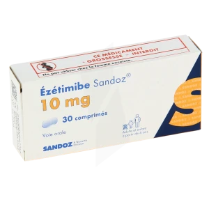 Ezetimibe Sandoz 10 Mg, Comprimé