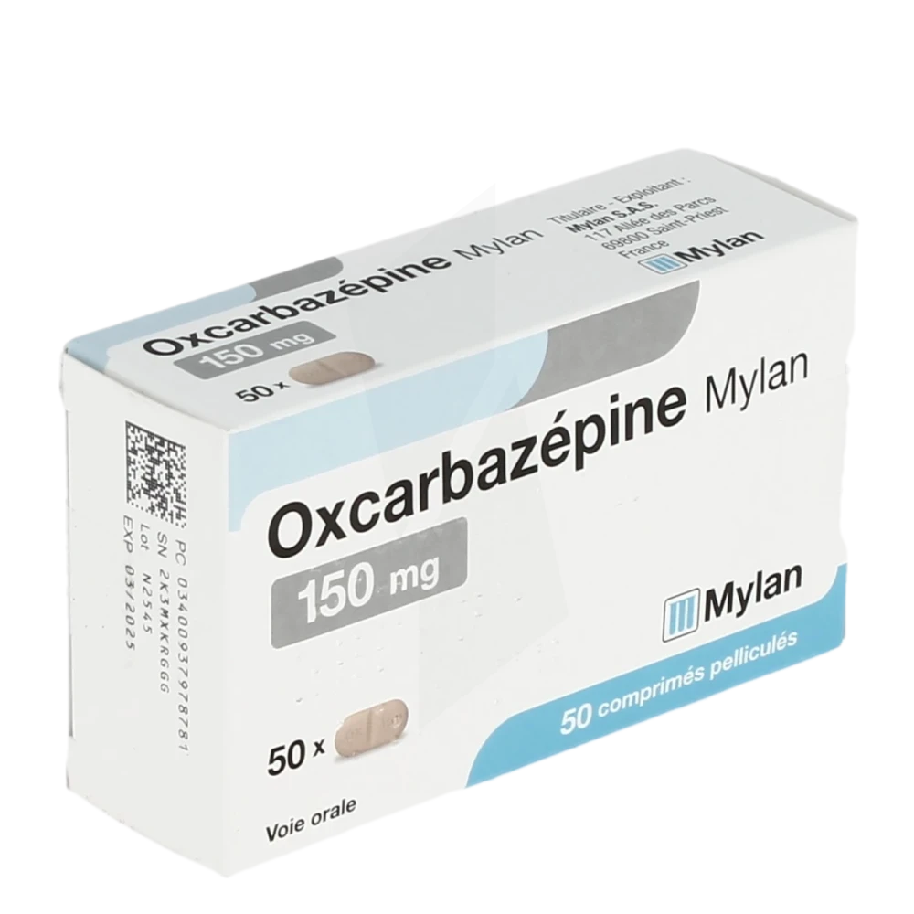 Oxcarbazepine Viatris 150 Mg, Comprimé Pelliculé