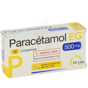 Paracetamol Eg 500 Mg, Comprimé