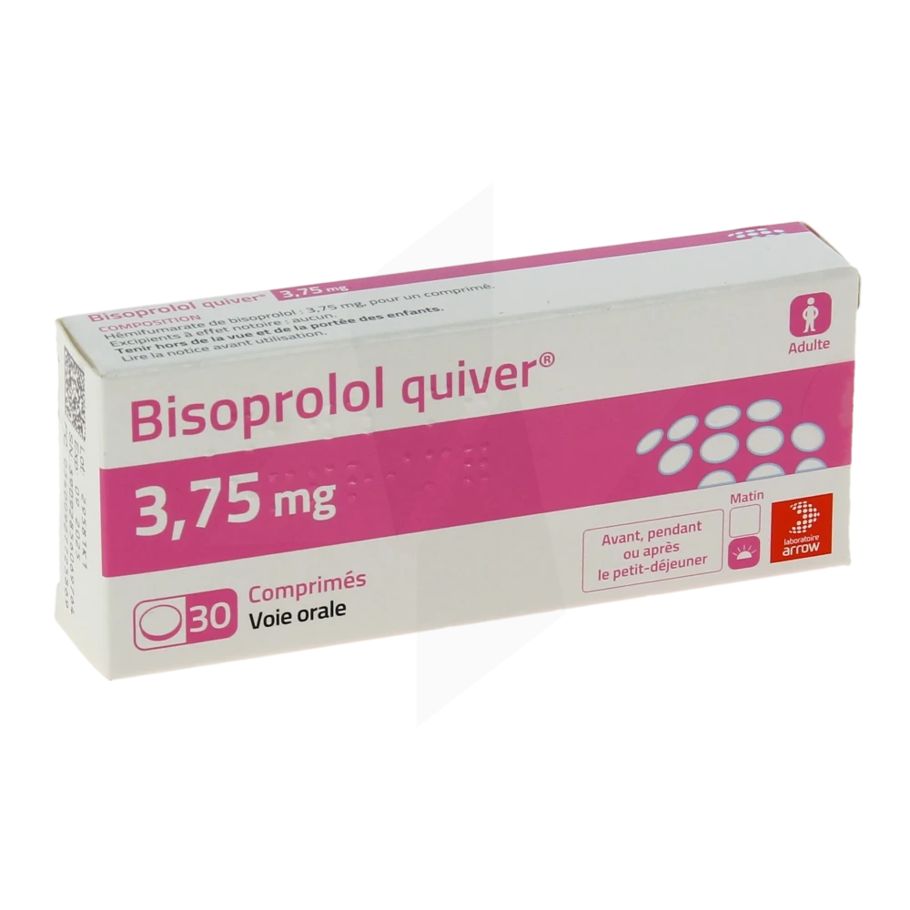 Bisoprolol Quiver 3,75 Mg, Comprimé