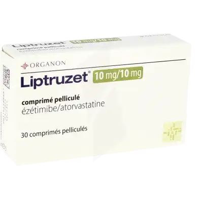 LIPTRUZET 10 mg/10 mg, comprimé pelliculé