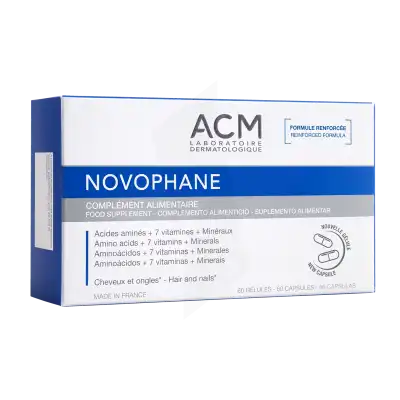 Acheter ACM Novophane Cheveux et Ongles Gélules B/180 à Aix-les-Bains