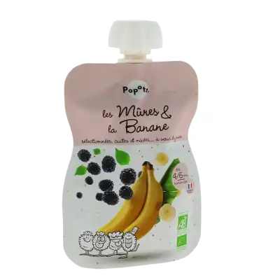 Popote Mûres & Banane Bio Gourde De 120 G à Maisons Alfort