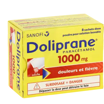 Doliprane 1000 Mg, Poudre Pour Solution Buvable En Sachet-dose à Mérignac