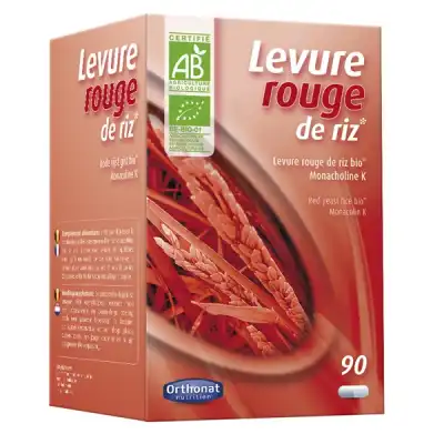 Orthonat Nutrition - Levure Rouge De Riz - Cure De 3 Mois - 90 Gélules à Beaujeu-Saint-Vallier-Pierrejux-et-Quitteur