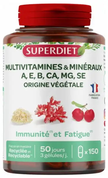 Superdiet Complexe Multivitamines Minéraux Gélules B/150