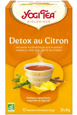 Yogi Tea Tisane Ayurvédique Citron Détox Bio 17 Sachets/1,8g