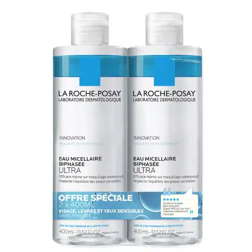 La Roche Posay Eau Micellaire Biphasée Ultra Waterproof 2fl/400ml