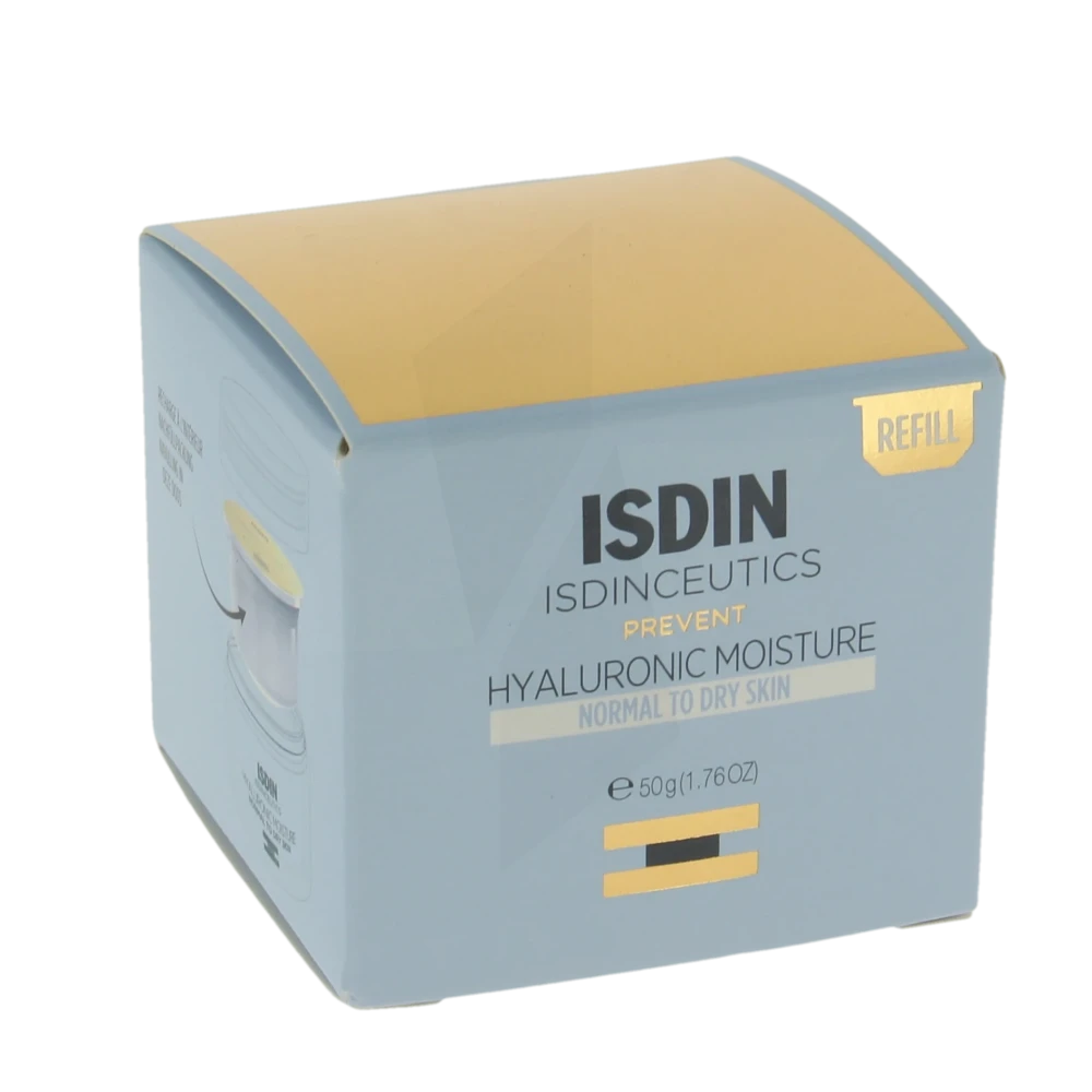 Isdin Hyaluronic Moisture Crème Peaux Normales à Sèches Recharge/50g