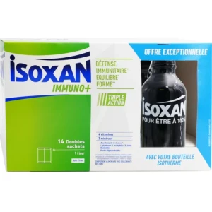 Isoxan Immuno+ Poudre à Diluer 14 Sachets Double + Gourde