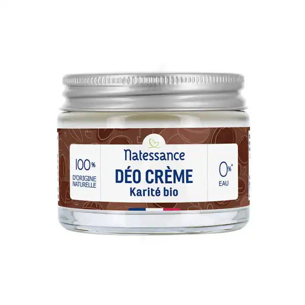 Natessance Bio Déodorant Solide Crème Karité B/50g