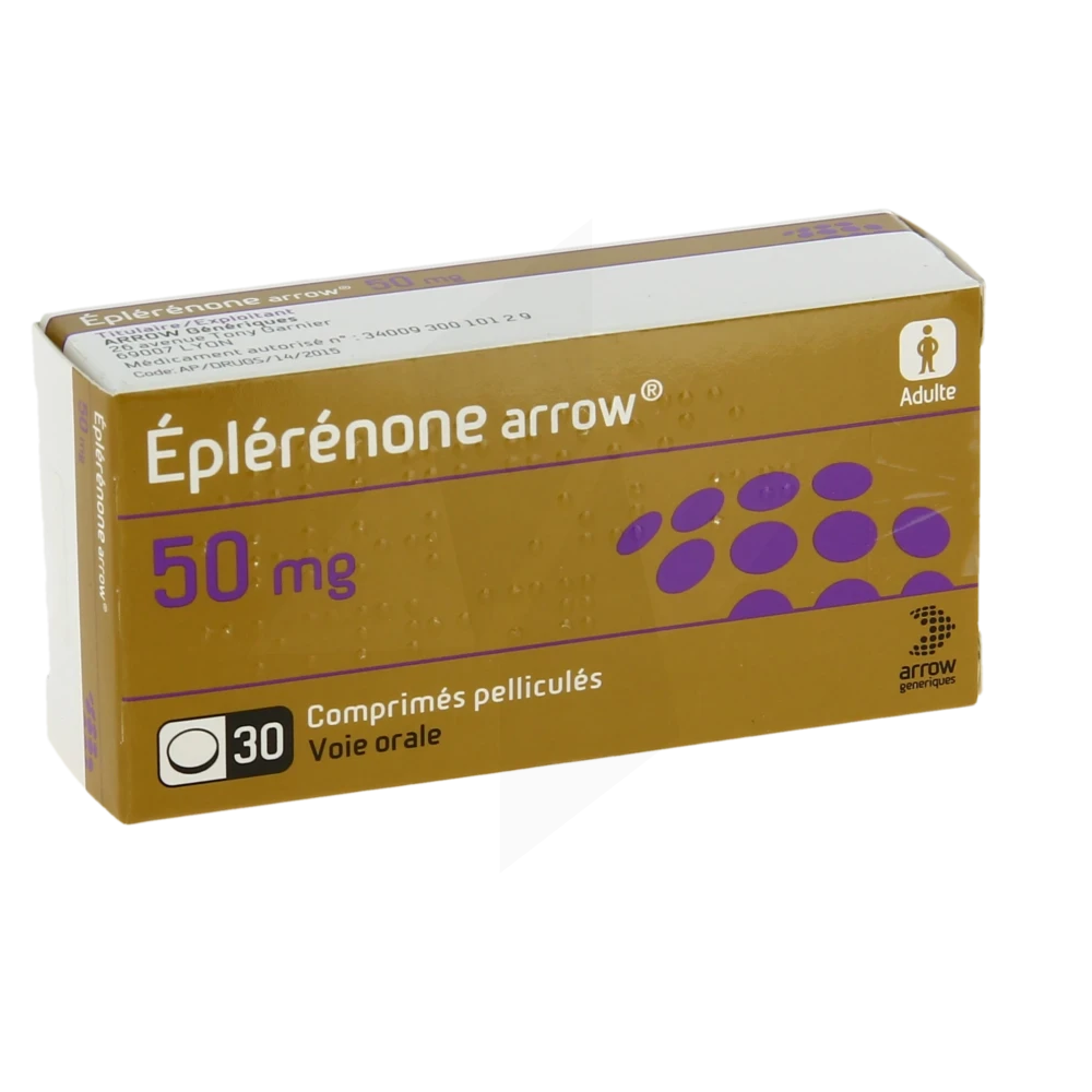Eplerenone Arrow 50 Mg, Comprimé Pelliculé