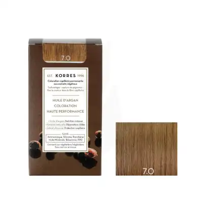 Korres Coloration Permanente à L'huile D'argan 7.0 Blond Kit à MARSEILLE