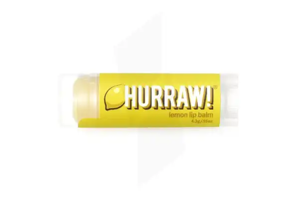 Hurraw! Baume à Lèvres Citron Stick/4,3g