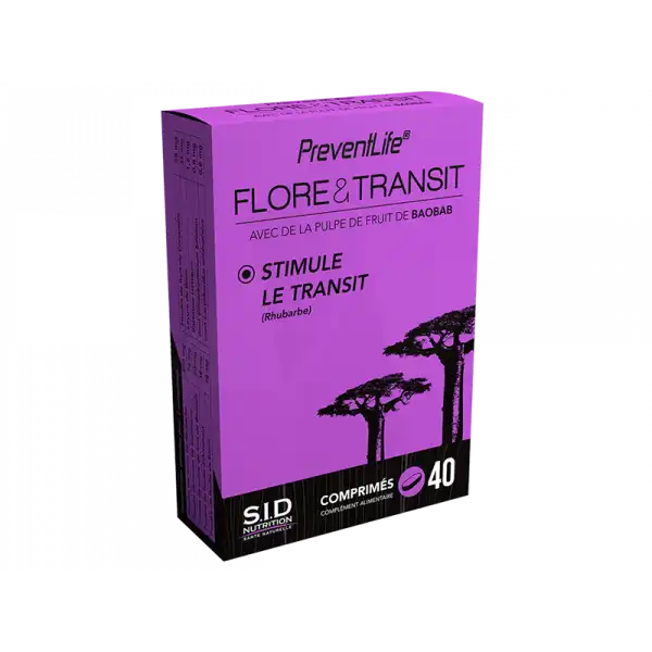 Sid Nutrition Preventlife Flore&transit Comprimés B/40