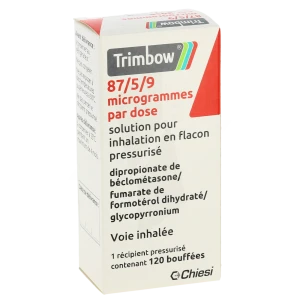 Trimbow 87 Microgrammes/5 Microgrammes/9 Microgrammes, Solution Pour Inhalation En Flacon Pressurisé