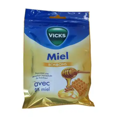 VICKS Bonbon miel Sach/72g