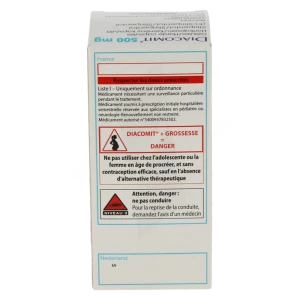 Diacomit 500 Mg, Gélule