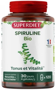 Superdiet Spiruline Bio Gélules B/120