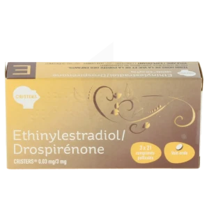 Ethinylestradiol/drospirenone Cristers 0,03 Mg/3 Mg, Comprimé Pelliculé