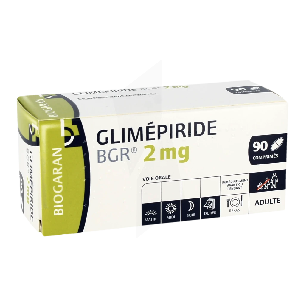 Glimepiride Bgr 2 Mg, Comprimé