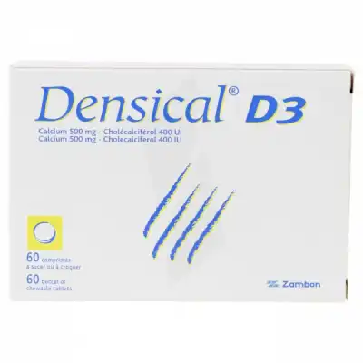 Densical Vitamine D3 500 Mg/400 Ui, Comprimé à Sucer Ou à Croquer à PARON