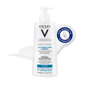 Vichy Purete Thermale Lait Micellaire Fl Pompe/400ml à LE-TOUVET