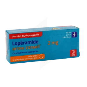 Loperamide Arrow Conseil 2 Mg, Comprimé Orodispersible