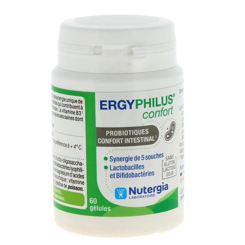 Ergyphilus Confort Gélules équilibre Intestinal Pot De 60