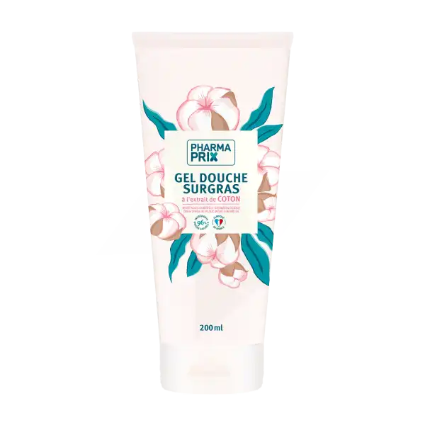 PHARMAPRIX GEL DOUCHE COTON 200ML