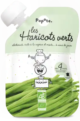 Popote Haricots Verts Bio Gourde/120g à LA GARDE