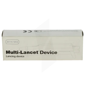 Glucocard Multi-lancet Device Stylo Autopiqueur Bleu Blanc