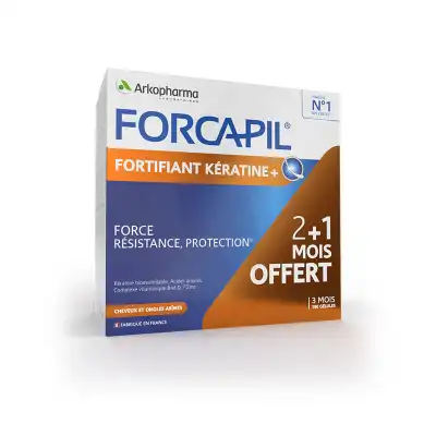 Forcapil Fortifiant + Kératine Gélules B/180 à SEYNOD