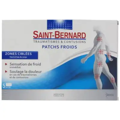 Saint-bernard Patchs Froids Traumatismes & Contusions X5 à TOURS
