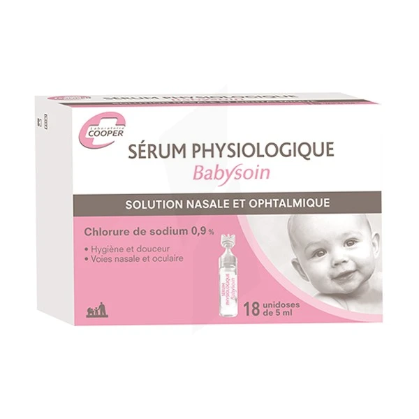 Pharmacie des Arts - Parapharmacie Babysoin Solution Sérum Physiologique 18  Unidoses/5ml - CHALON SUR SAÔNE