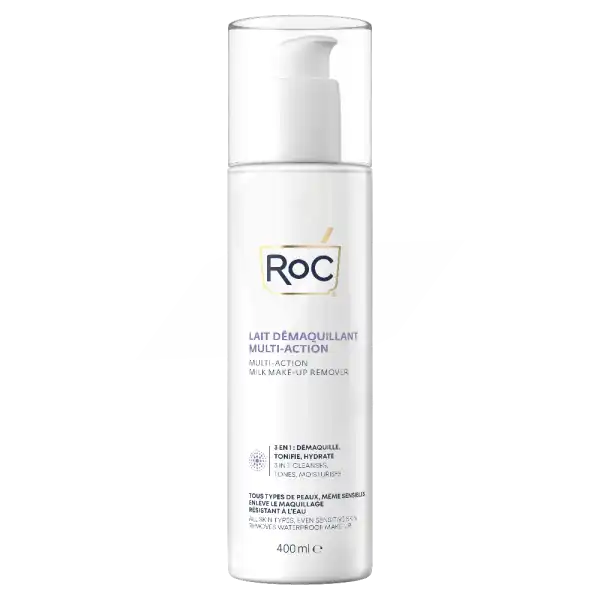 Roc Lait Démaquillant Multi Actions Visage 200ml