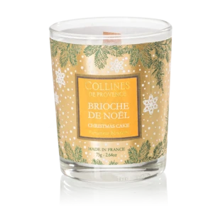 Collines De Provence Bougie Parfumée Brioche De Noël 75g