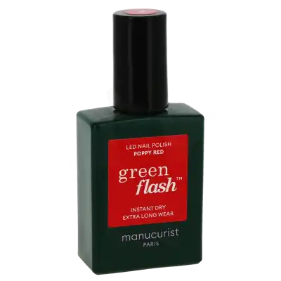 Manucurist Vernis à Ongles Poppy Red Green Flash 15ml à STRASBOURG