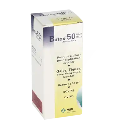 BUTOX 50 POUR MILLE, Solution à diluer pour application cutanée