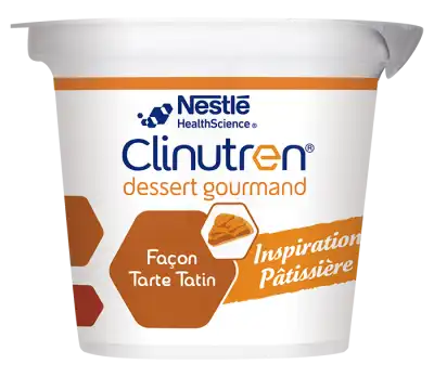 Clinutren Dessert Gourmand Nutriment Façon Tarte Tatin 4 Cups/200g à PINS-JUSTARET