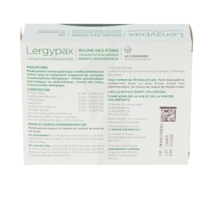 Lergypax, Comprimé Orodispersible