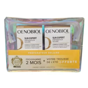 Oenobiol Sun Expert Caps Préparateur Solaire 2pots/30+trousse