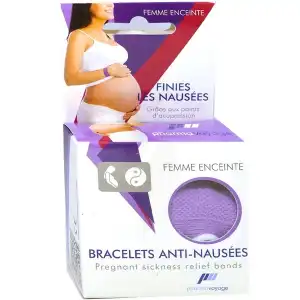 Pharmavoyage Bracelet Anti-nausées Femme Enceinte Lot/2 à La-Mure