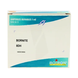 Boiron Bornite 8dh Solution Buvable En Ampoules Boîte De 12 Ampoules