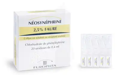 Neosynephrine 2,5 % Faure, Collyre En Solution En Récipient Unidose à Saint-Gervais-la-Forêt