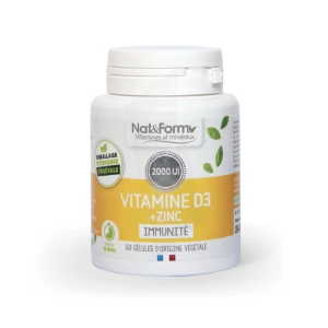 Nat&form Expert Vitamine D3 + Zinc Gél B/60