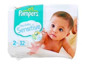 Pampers Couches New Baby Sensitive Taille 2 3-6 Kg X 32