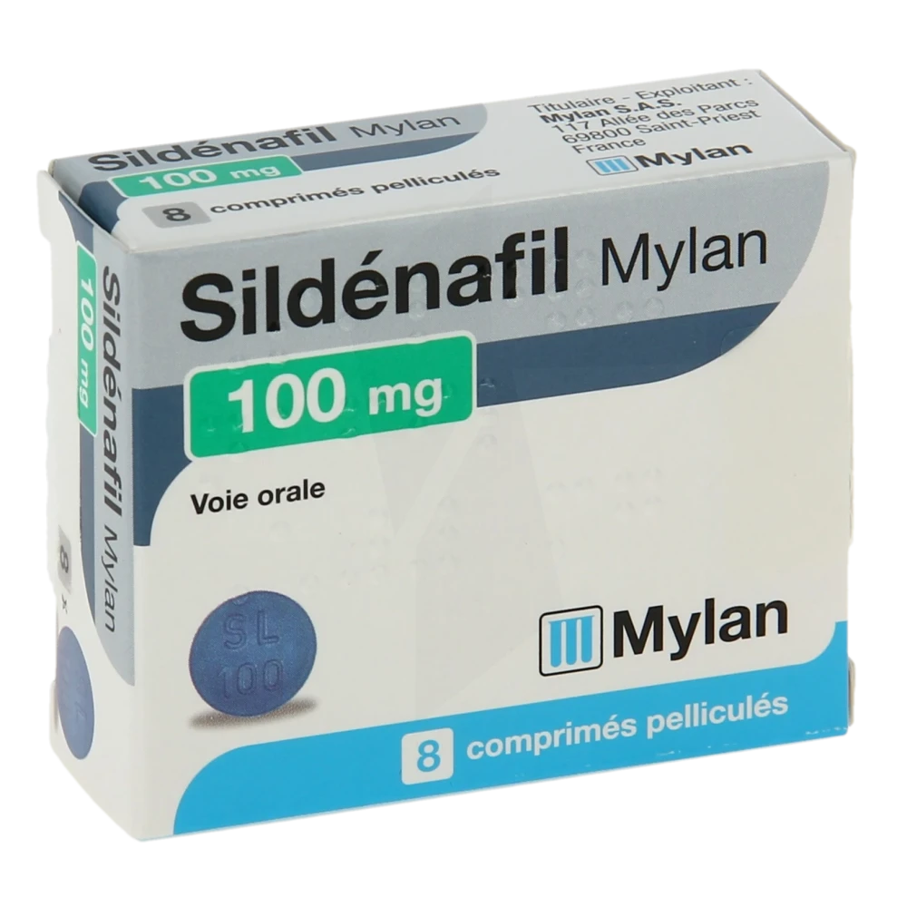 Sildenafil Viatris 100 Mg, Comprimé Pelliculé