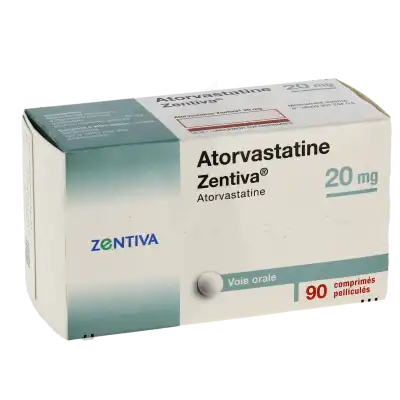 Atorvastatine Zentiva 20 Mg, Comprimé Pelliculé à Saint-Médard-en-Jalles